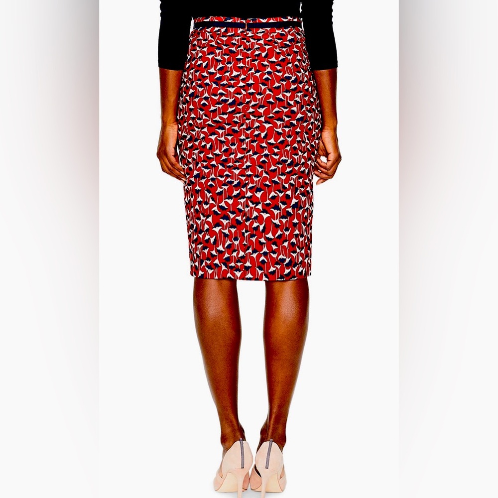 Boden Poinsetta Crocus Pencil Skirt - Size 16 EUC!